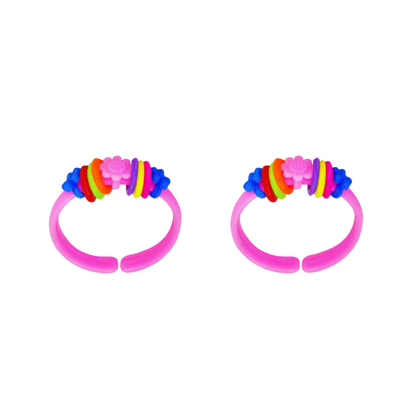 دستبند دخترانه مدل رنگین کمان بسته 2 عددی