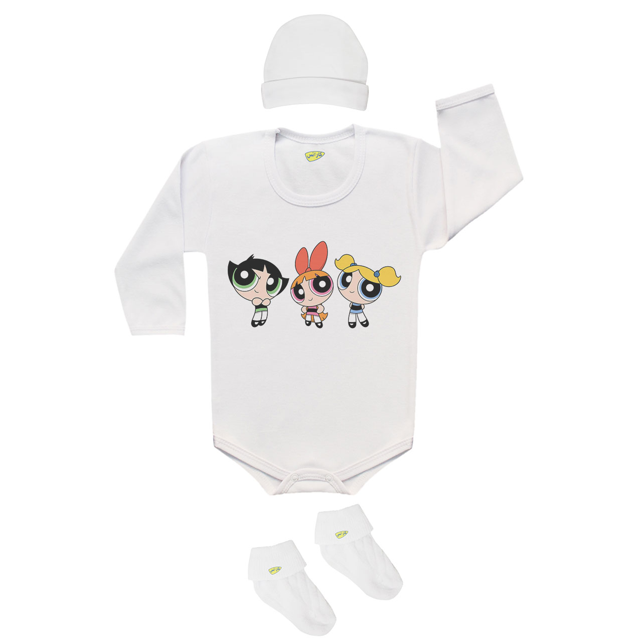 ست 3 تکه لباس نوزاد کارانس مدل SB-014