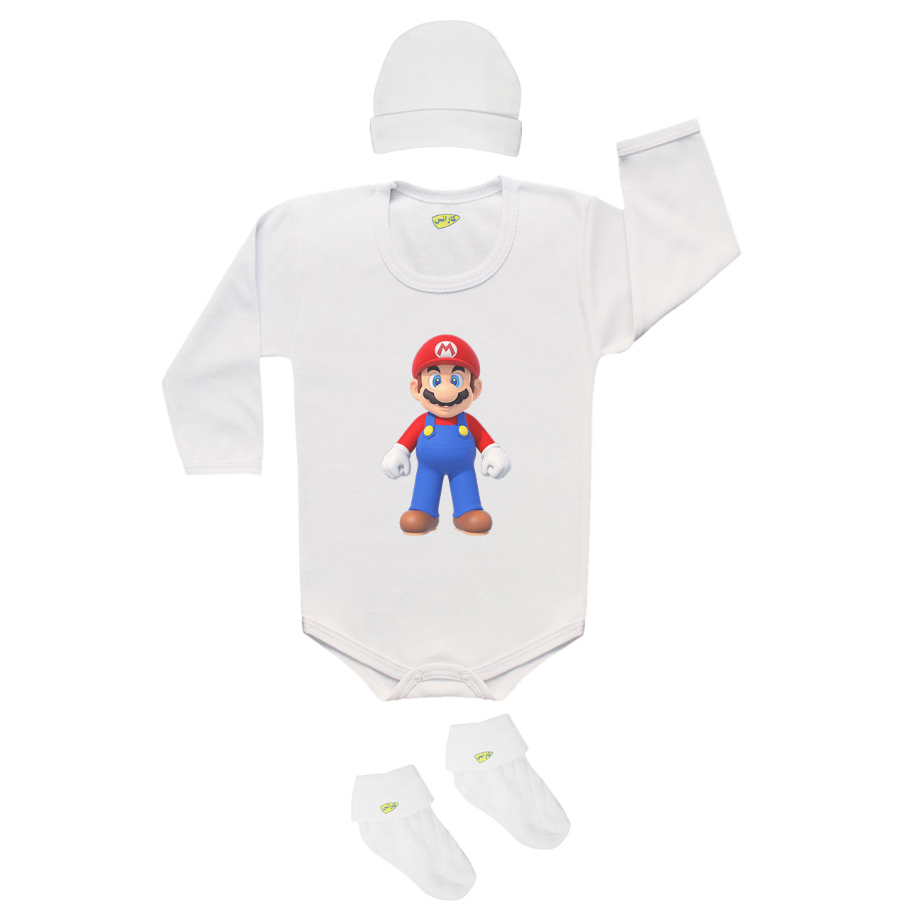 ست 3 تکه لباس نوزاد کارانس مدل SB-028