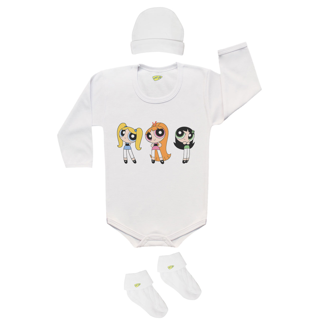 ست 3 تکه لباس نوزاد کارانس مدل SB-033