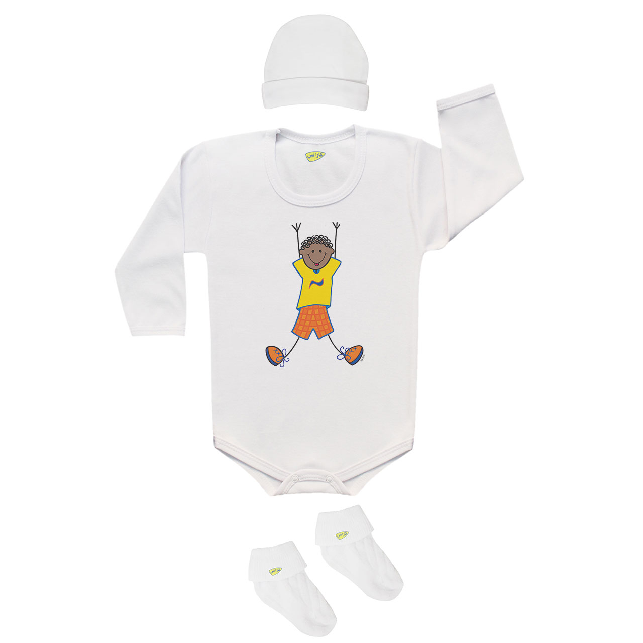 ست 3 تکه لباس نوزاد کارانس مدل SB-043