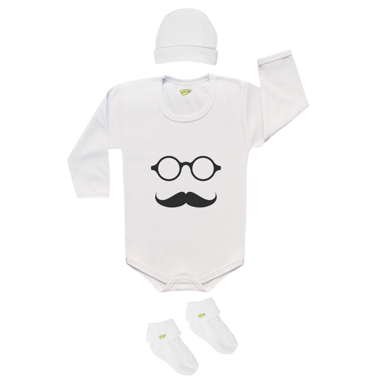 ست 3 تکه لباس نوزاد کارانس مدل SB-078