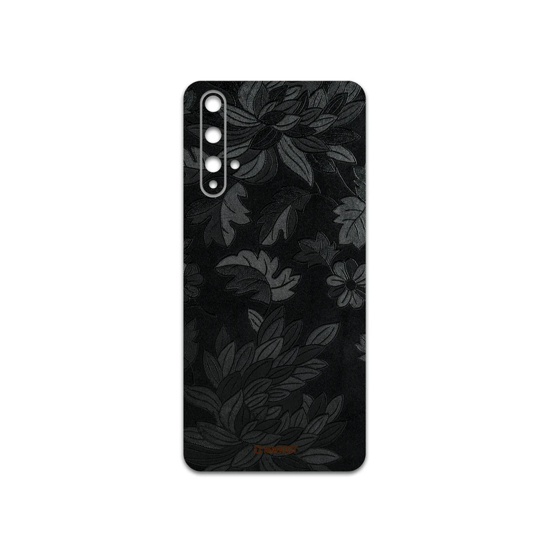 برچسب پوششی ماهوت مدل Black-Wildflower مناسب برای گوشی موبایل هوآوی NOVA 5T