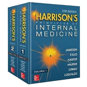 کتاب Harrison's Principles of Internal Medicine اثر جمعی از نویسندگان انتشارات مک گرا هیل 2 جلدی