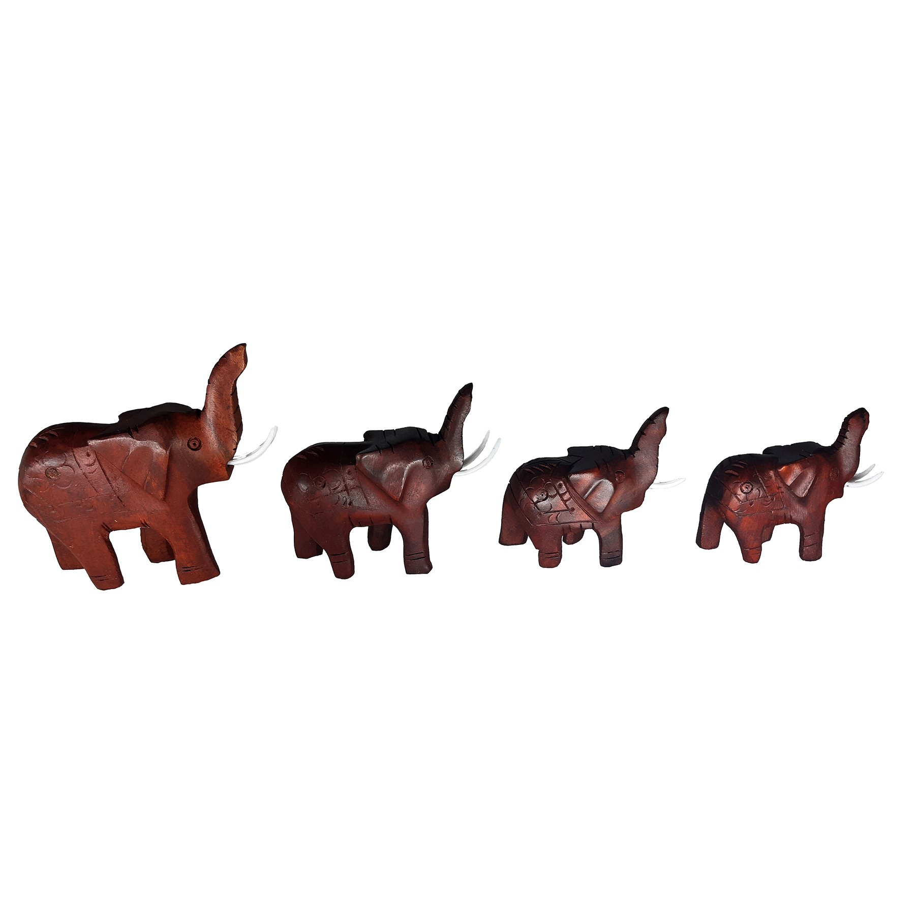 مجسمه طرح فیل کد HF-1515 مجموعه 4 عددی