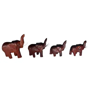 مجسمه طرح فیل کد HF-1515 مجموعه 4 عددی