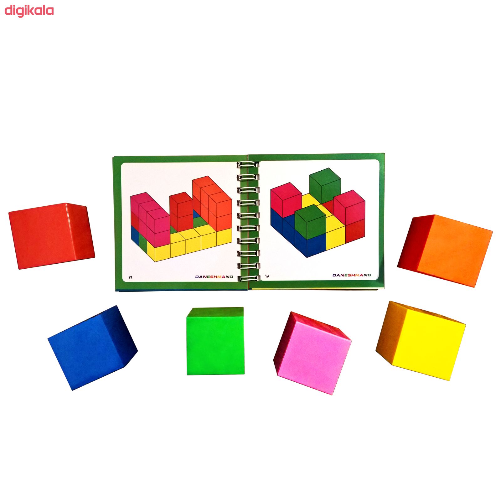 بازی آموزشی مکعب های رنگی دانشمند مدل A30 