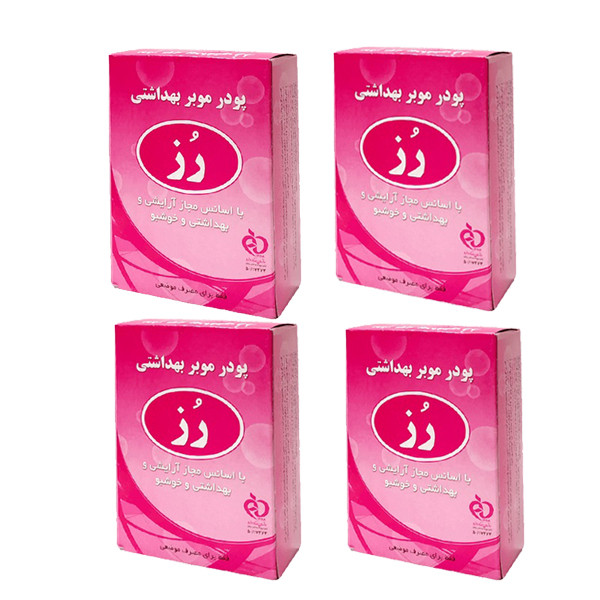 پودر موبر رز مدل 2088 وزن 75 گرم مجموعه 4 عددی