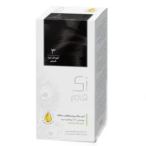  Zi Fam 3 Natural Dark Bbrown Hair Color Kit 50 ml 