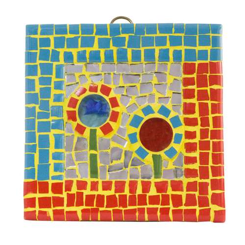  تابلو کاشی کاری طرح گل مدل CF001