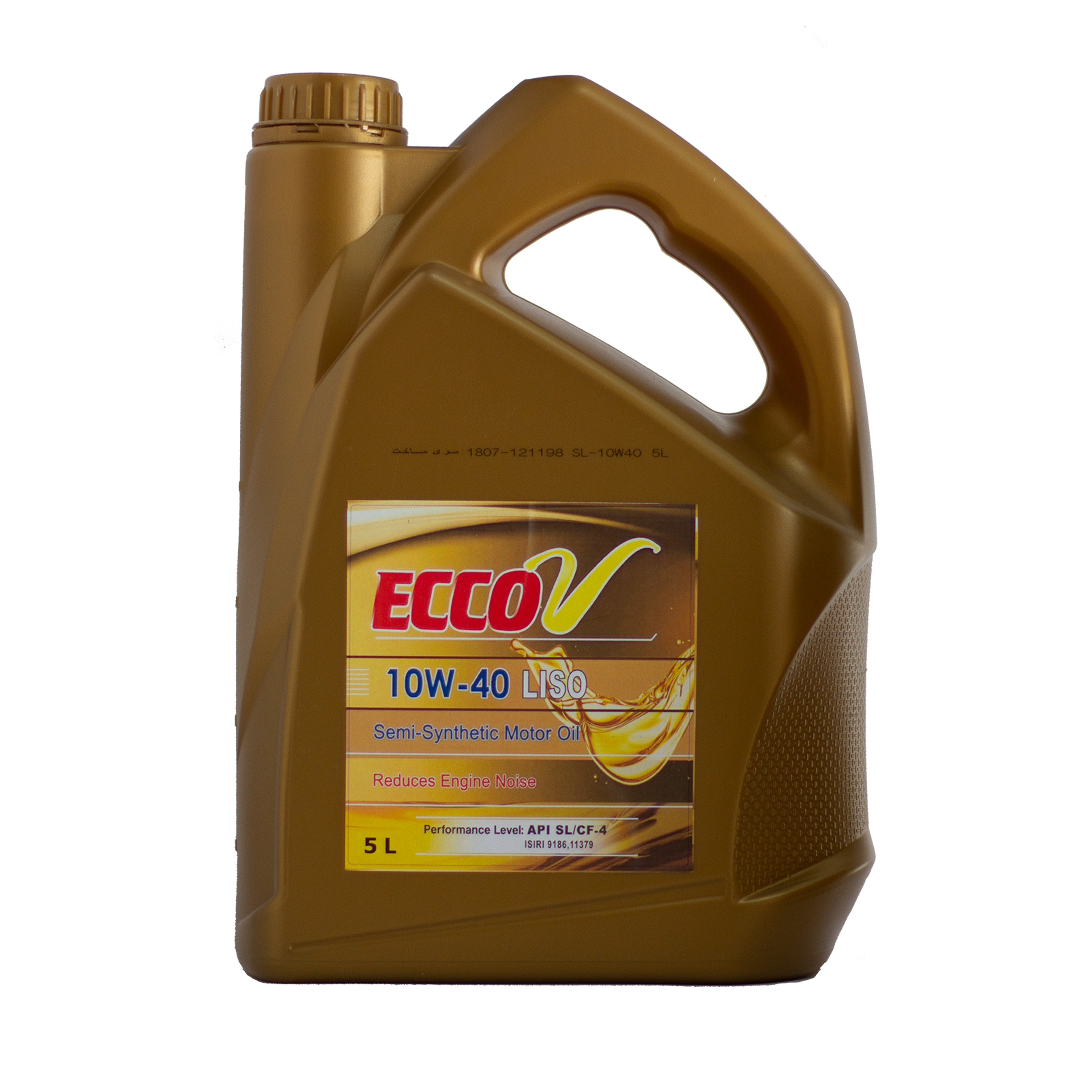 روغن موتور خودرو اکووی مدل 10W-40 SL LISO حجم 5 لیتر 