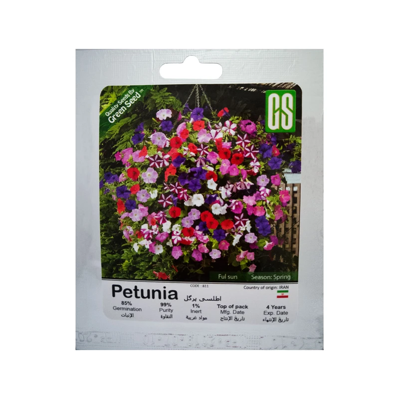 بذر گل اطلسی پرگل گرین سید مدل BZG86