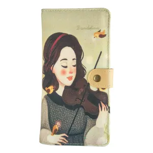 کیف پول دخترانه طرح نوازنده کد 031