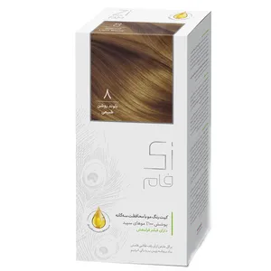  Zi Fam 8 Natural Bright Blonde Hair Color Kit 50 ml 