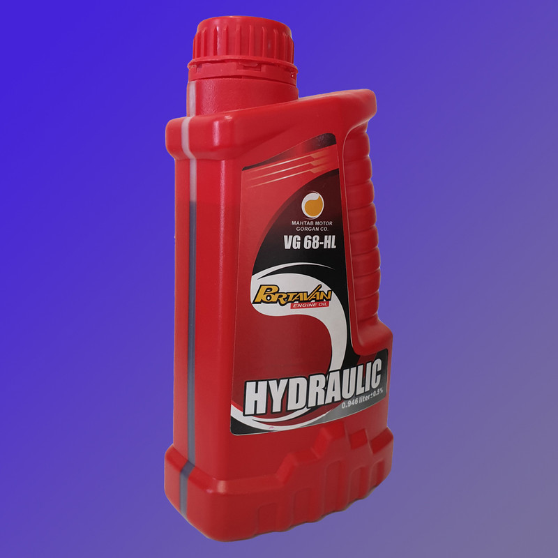 روغن هیدرولیک خودرو پرتوان مدل VG 68-HL حجم 1000 میلی لیتر
