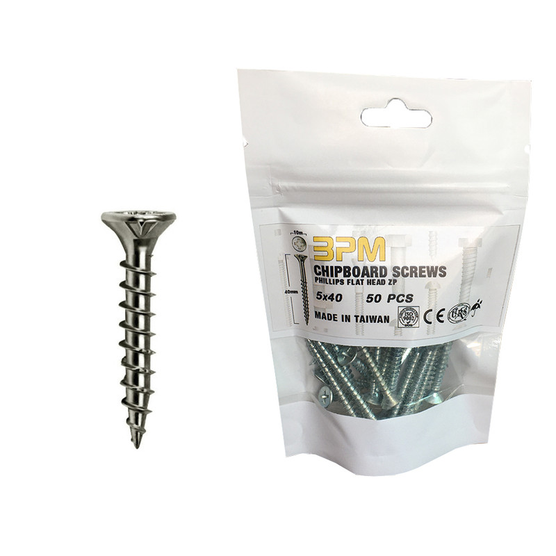 پیچ چوب مدل BPM5-40 بسته 50 عددی