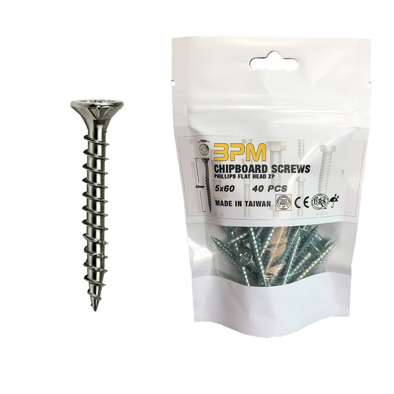 پیچ چوب مدل BPM5-60 بسته 40 عددی