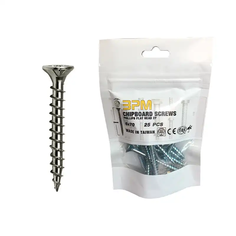 پیچ چوب مدل BPM6-70 بسته 25 عددی