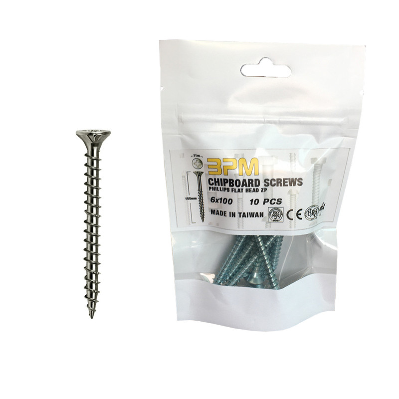 پیچ چوب مدل BPM6-100 بسته 10 عددی