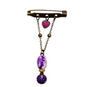 سنجاق سینه زنانه طرح قلب کد PM438