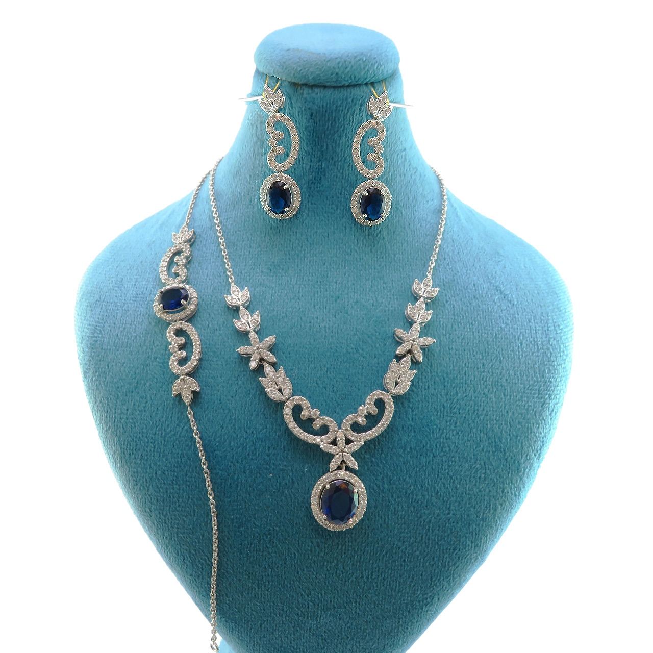 نیم ست نقره زنانه کد AS020