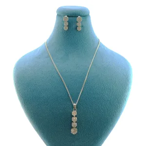 نیم ست نقره زنانه طرح فلاور کد AS026