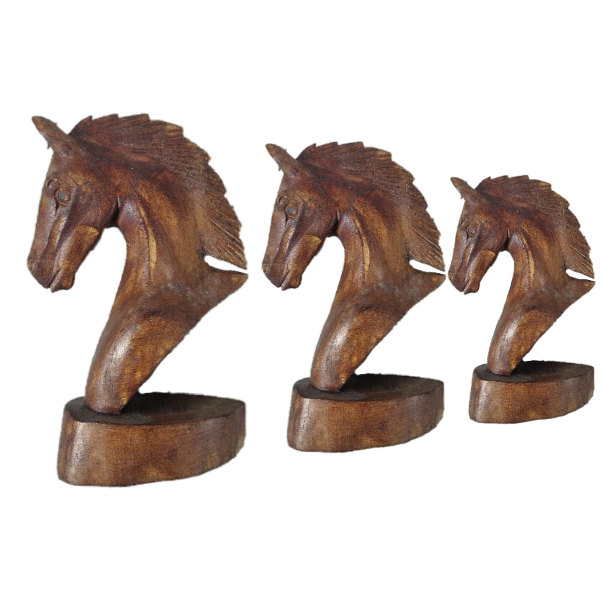 مجسمه طرح اسب کد 001 مجموعه 3 عددی
