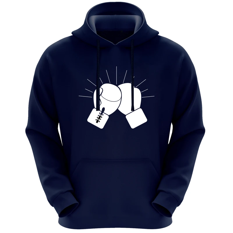 هودی مردانه طرح دستکش بوکس کد F584