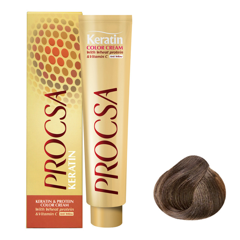 رنگ مو پروکسا سری Golden شماره 5.3 حجم 100 میلی لیتر رنگ قهوه ای طلایی روشن