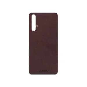 MAHOOT Matte-Dark-Brown-Leather Cover Sticker for Huawei NOVA 5T
