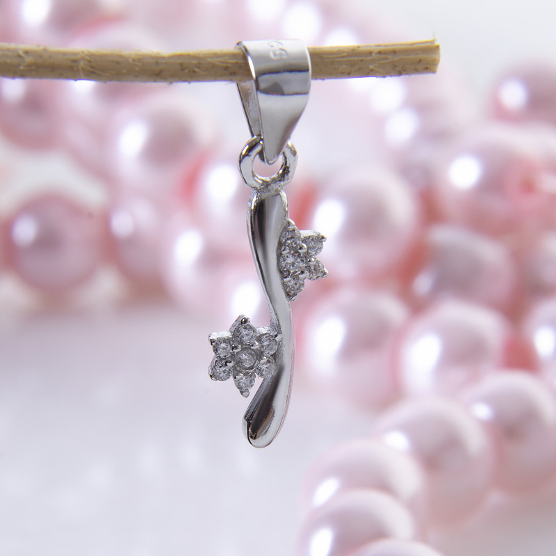 آویز گردنبند نقره زنانه بازرگانی میلادی کد PKR_028