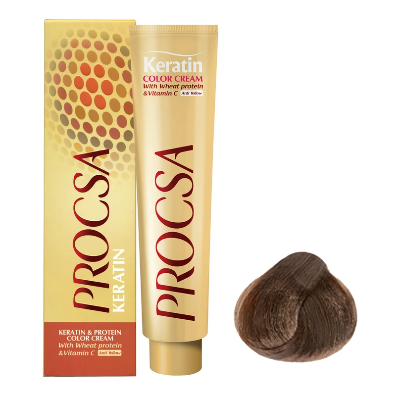 رنگ مو پروکسا سری Hazelnut شماره 6.35 حجم 100 میلی لیتر رنگ بلوند فندقی تیره