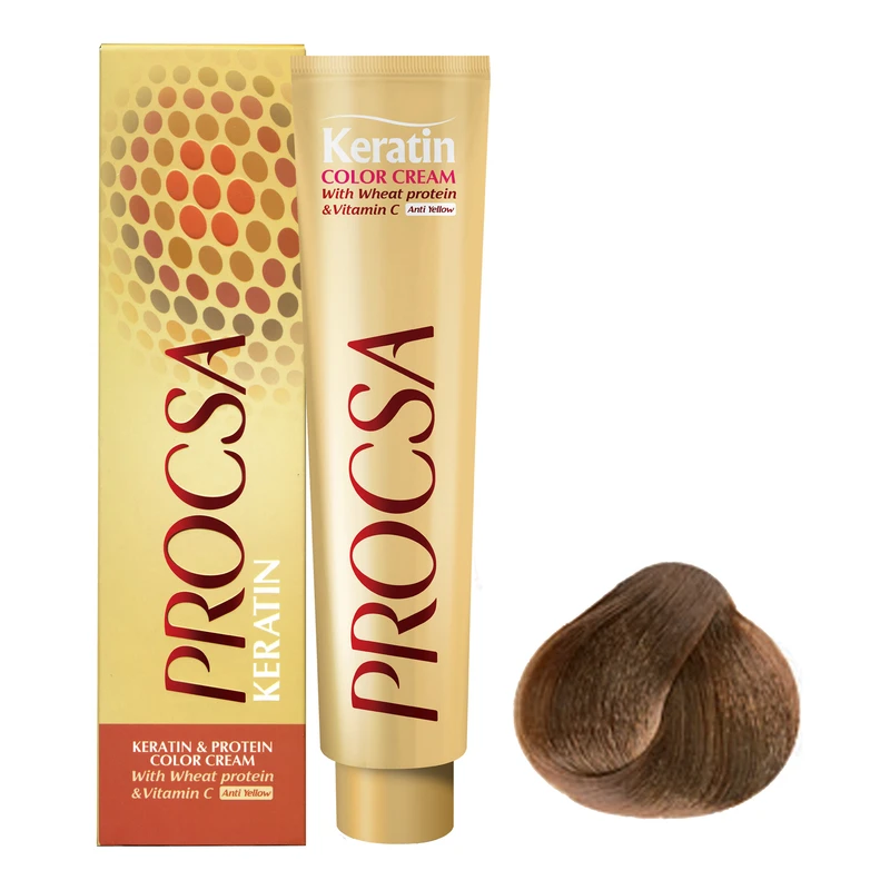 رنگ مو پروکسا سری Hazelnut شماره 7.35 حجم 100 میلی لیتر رنگ بلوند فندقی متوسط
