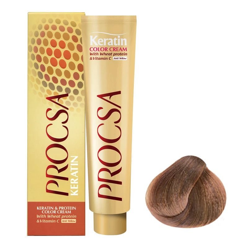رنگ مو پروکسا سری Hazelnut شماره 8.35 حجم 100 میلی لیتر رنگ بلوند فندقی روشن