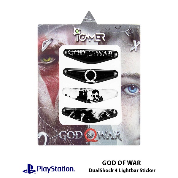 برچسب لایت بار دسته پلی استیشن ۴ ای گیمر طرح God of War
