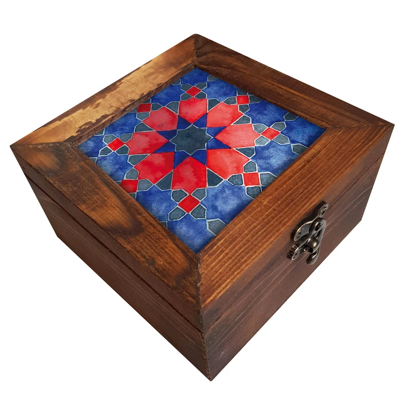 جعبه هدیه چوبی کد A80