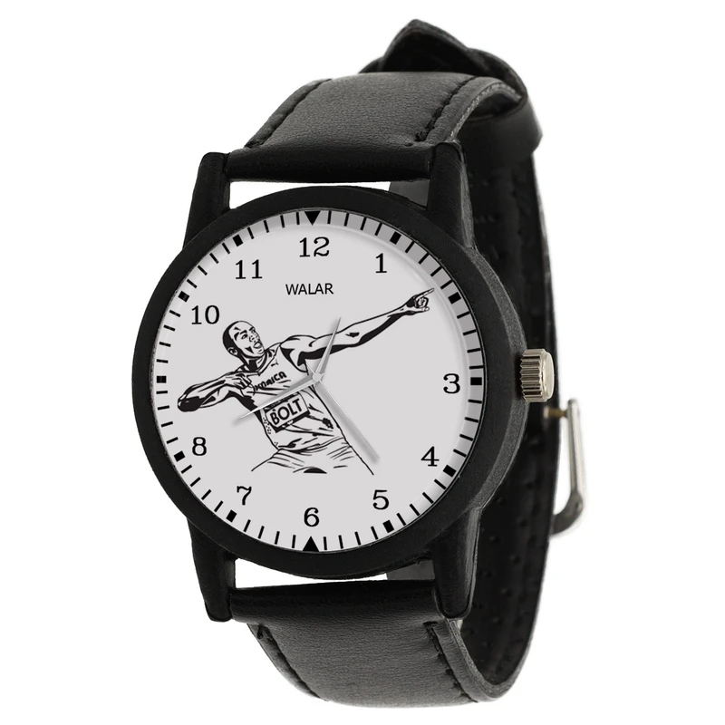 ساعت مچی عقربه ای والار طرح یوسین بولت کد LF2090