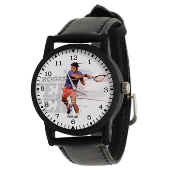 ساعت مچی عقربه ای زنانه و مردانه والار طرح راجر فدرر کد LF2101