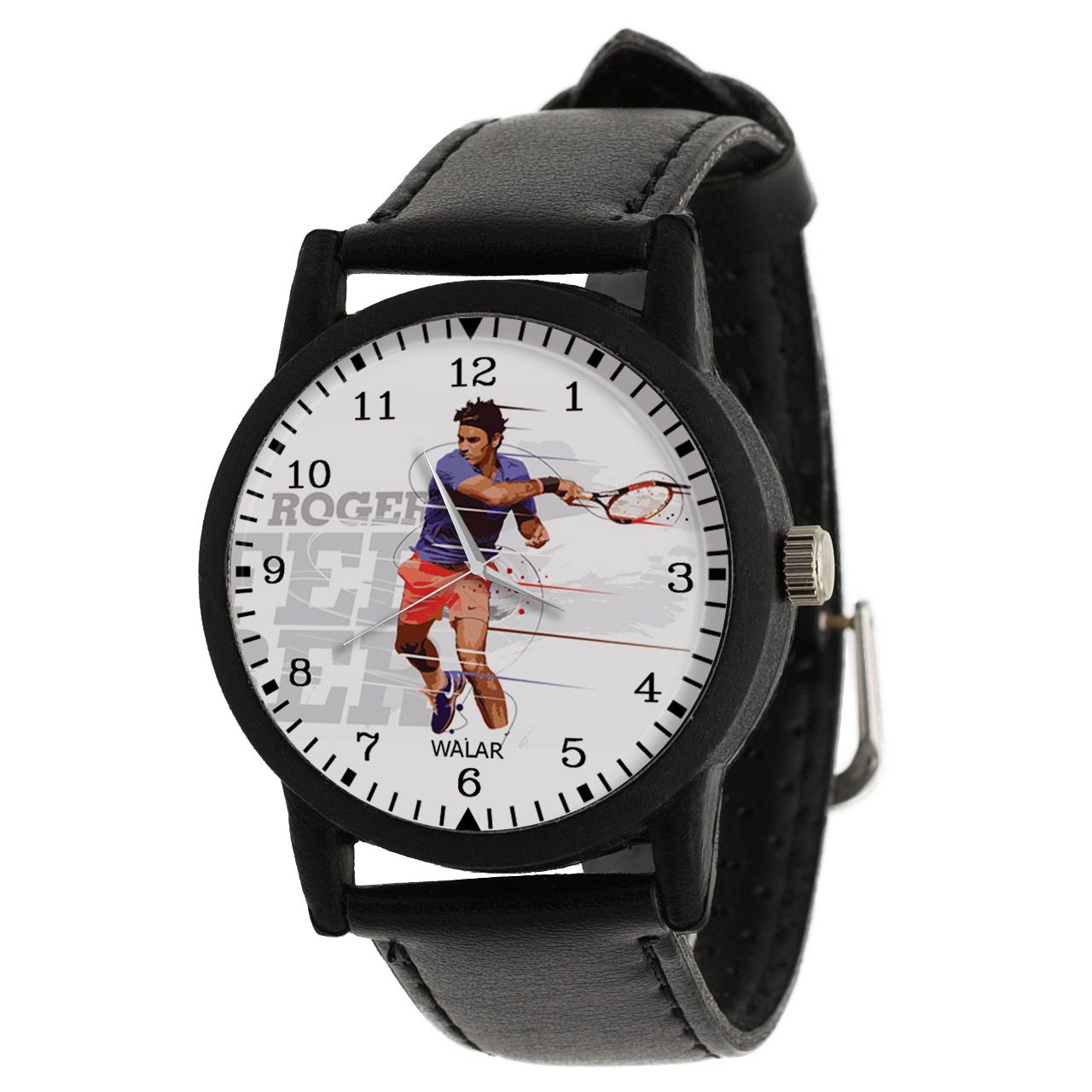 ساعت مچی عقربه ای زنانه و مردانه والار طرح راجر فدرر کد LF2101 -  - 1