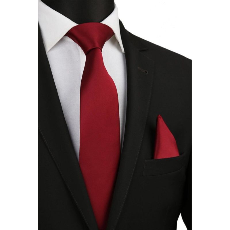 ست کراوات و دستمال جیب مردانه کد KS007 -  - 2