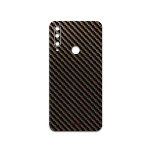 MAHOOT Glossy-Brown-Fiber Cover Sticker for Honor 9X