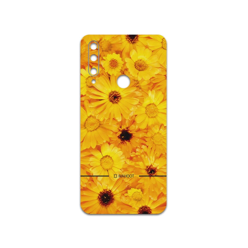 برچسب پوششی ماهوت مدل Yellow-Flower مناسب برای گوشی موبایل آنر 9X