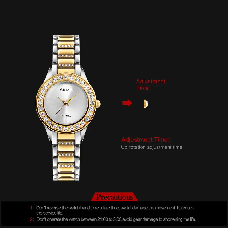 ساعت مچی عقربه ای زنانه اسکمی مدل 1262GL