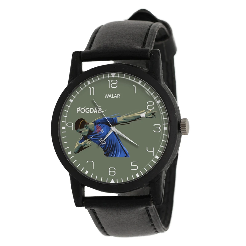 ساعت مچی عقربه ای مردانه والار طرح پل پوگبا کد LF2160