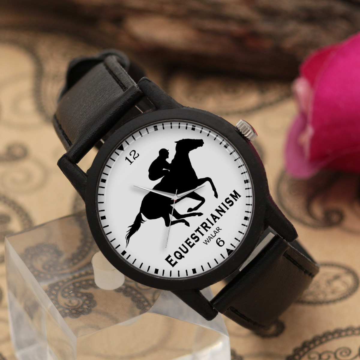 ساعت مچی عقربه ای والار طرح اسب سواری کد LF2163