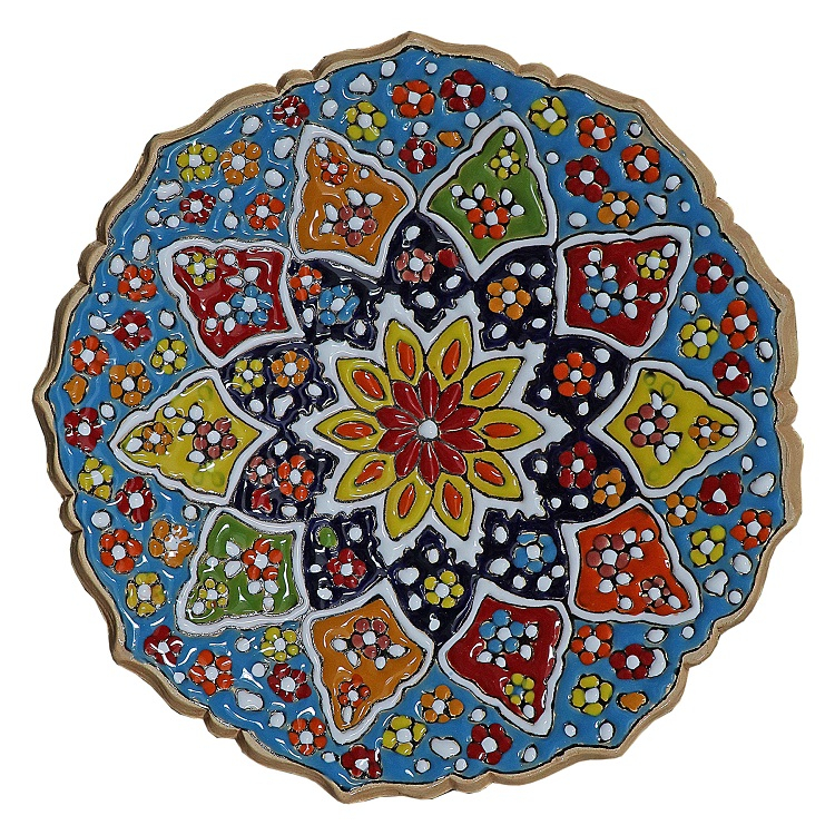 میوه خوری میناکاری سفالی مدل M10M2t