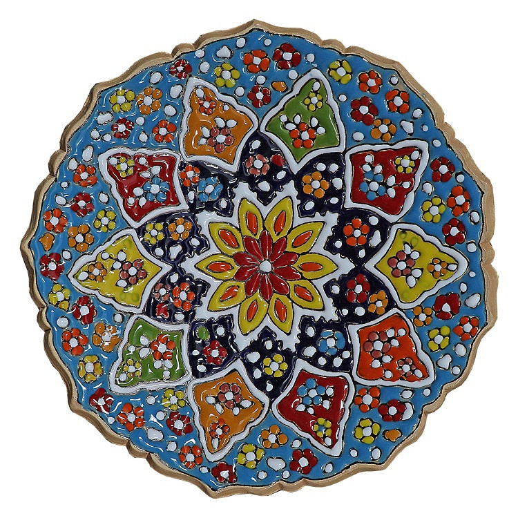 میوه خوری میناکاری سفالی مدل M10M2t