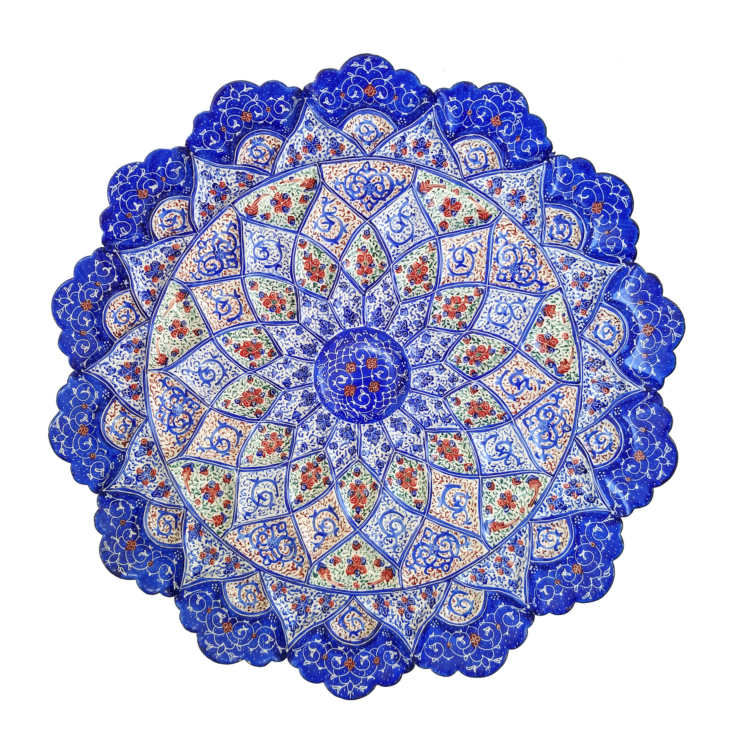  بشقاب میناکاری مسی کد B30-1