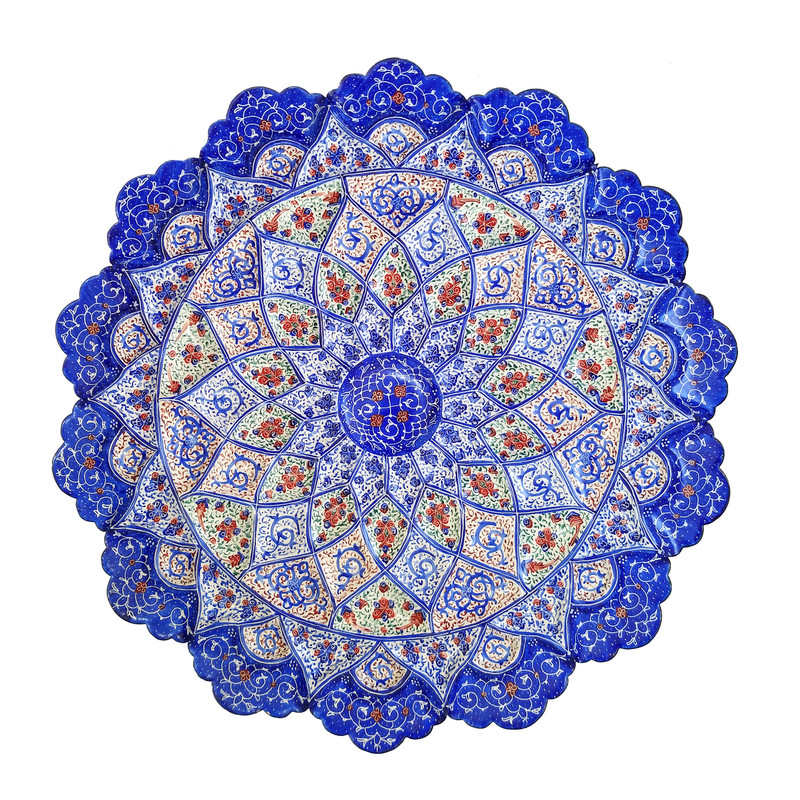  بشقاب میناکاری مسی کد B30-1