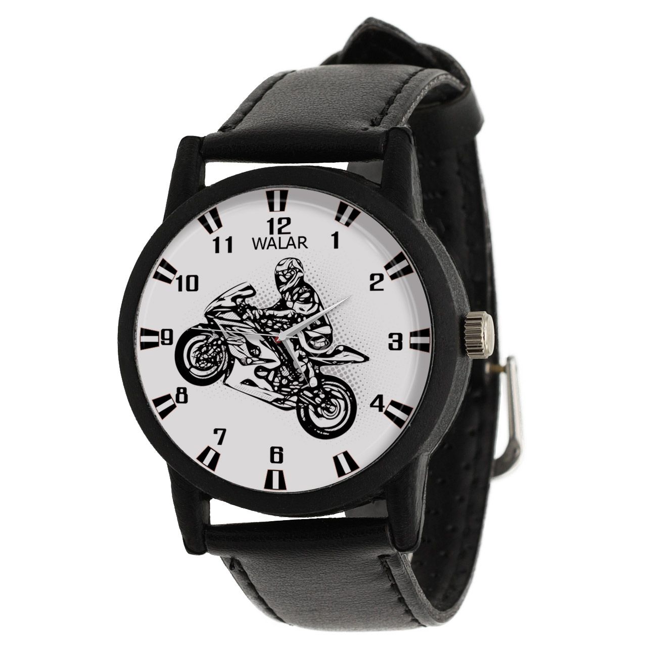 ساعت مچی عقربه ای مردانه والار طرح موتورسواری کد LF2196 -  - 1
